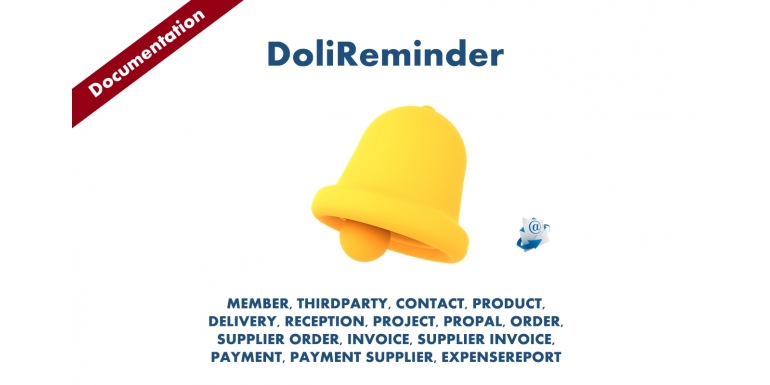 Documentation module Dolibarr : DoliReminder - Dolibarr Reminder