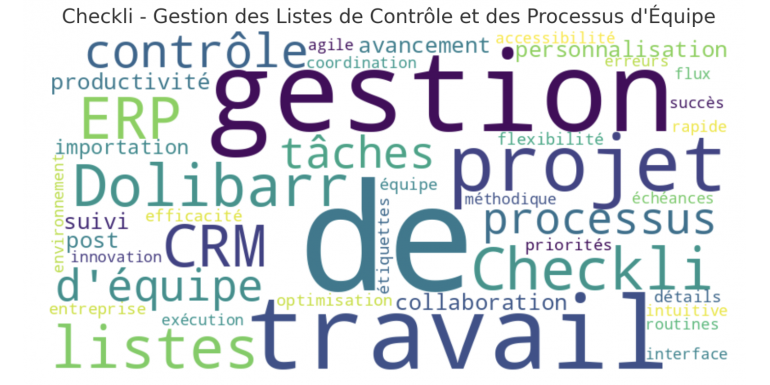 Boostez Votre Efficacité avec Checkli, le Module de Gestion des Listes de Contrôle et des Processus d'Équipe de Dolibarr ERP et CRM