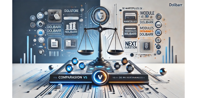 Confronto: Dolistore vs. NextGestion.com – Marketplaces per i moduli Dolibarr