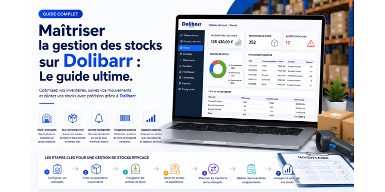 Dominar la gestión de inventarios en Dolibarr: La guía definitiva