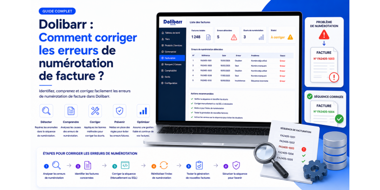 Dolibarr: How to Fix Invoice Numbering Errors?