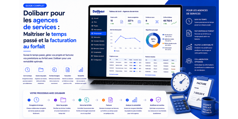 Dolibarr for Service Agencies: Mastering Time Tracking and Flat-Rate Billing