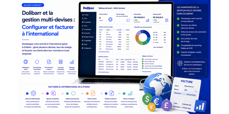 Dolibarr y la Gestión Multi-Divisa: Configurar y Facturar a Nivel Internacional