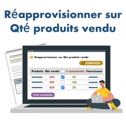 Réapprovisionner sur Qté...